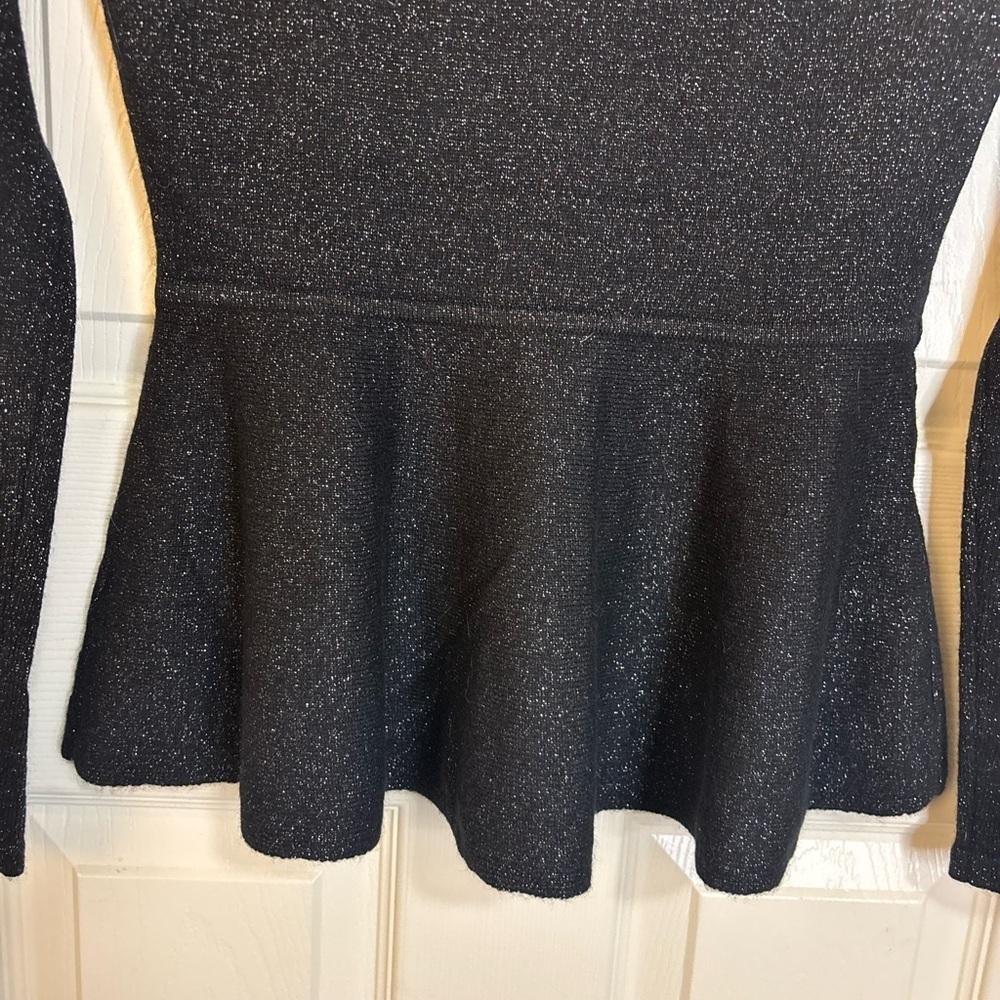 The Cashmere Project Black Cashmere Peplum Sweater black size XS - Picture 7 of 10